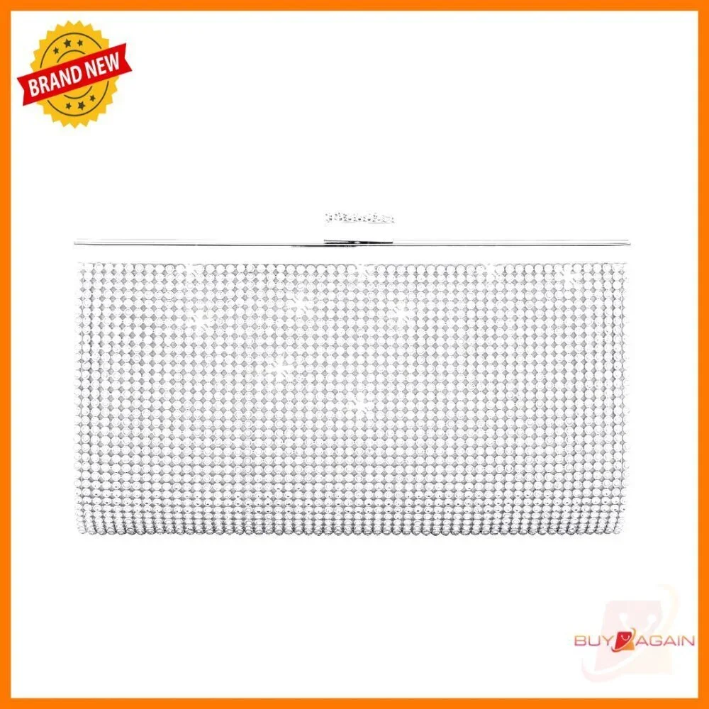 Rhinestone Clutch Purse with Detachable Chains for Evening Wedding Events